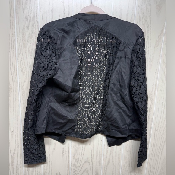 NWT candie's black lace jacket sz Lg - Picture 4 of 5